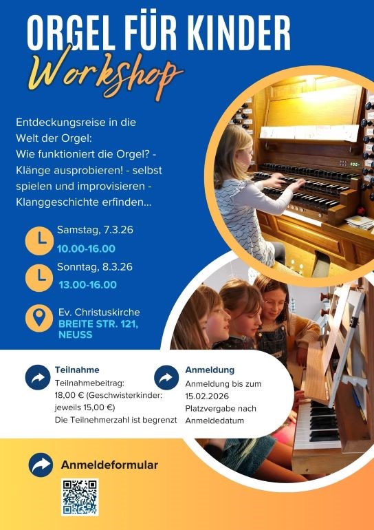 Orgel für Kinder – Workshop
